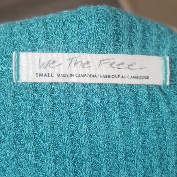 We the free waffle‎ pattern sweater sz 2 - Picture 2 of 7